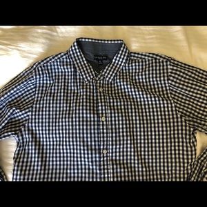 Blue and White Checkered Button Down